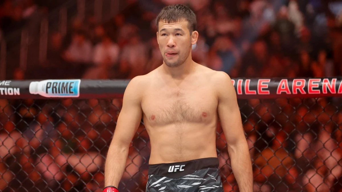 Shavkat Rakhmonov sur la photographie d'archive publiée par MMA Fighting avec son nouveau message.