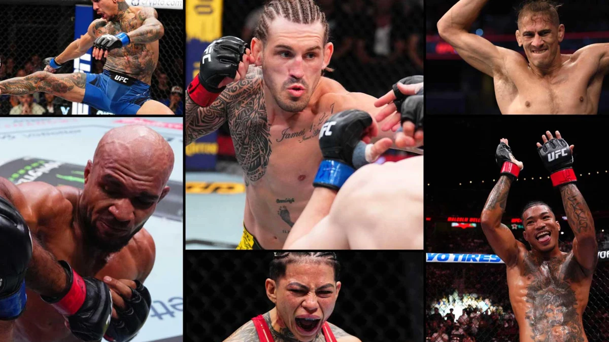 Montage photographique officiel des combattants de l'UFC Fight Night Allen–Duncan.